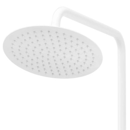 REA-P6608 - Tuš komplet s termostatsko mešalno baterijo LUNGO, mat bela