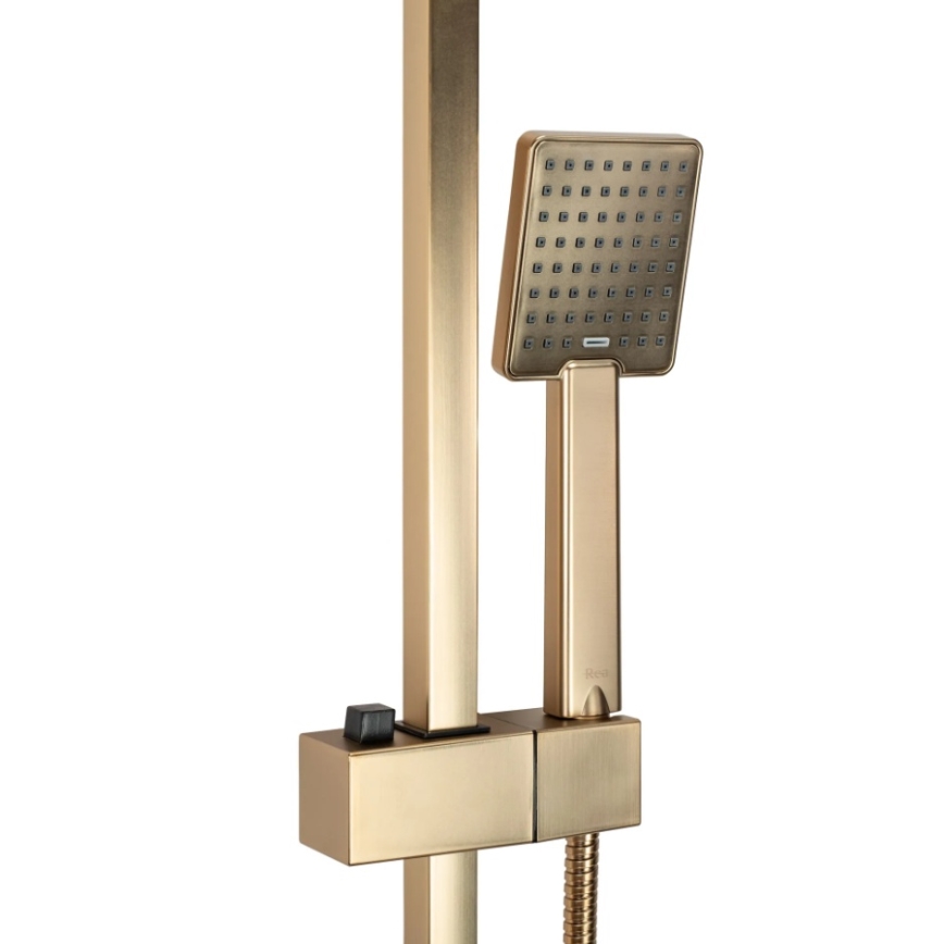 REA-P7050 - Pršna garnitura JACK z mešalno baterijo, brušeno zlato