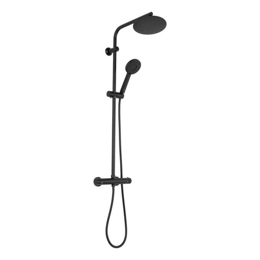 REA-P8804 - Pršna garnitura s termostatsko baterijo BLISS mat črna