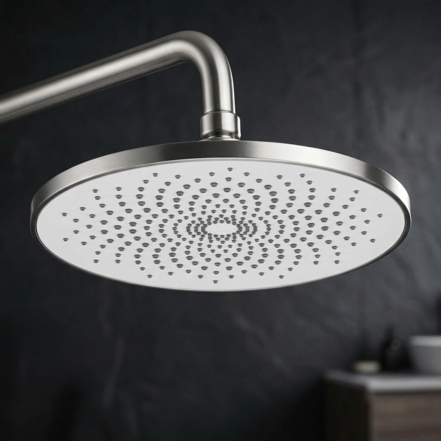REA-P9498 - Komplet prhe z baterijo RIVO, brušeno nerjavno jeklo