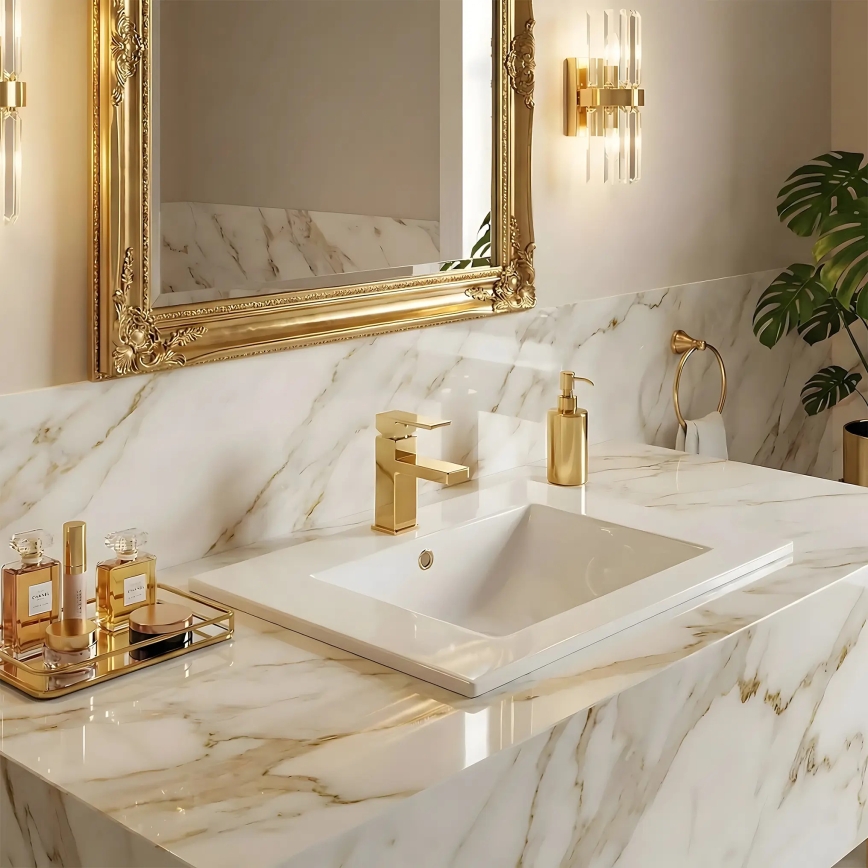 REA-U0040 - Vgradni umivalnik DAFNE 46,5x76 cm keramika/sijajna bela