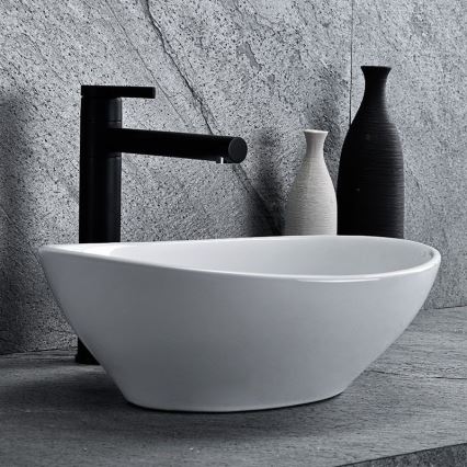 REA-U0133 - Nadpultni umivalnik SOFIA 34,5x41 cm keramika/sijajna bela
