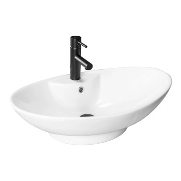 REA-U0160 - Pultni umivalnik ROSA 38,5x58,5 cm keramika/sijajna bela