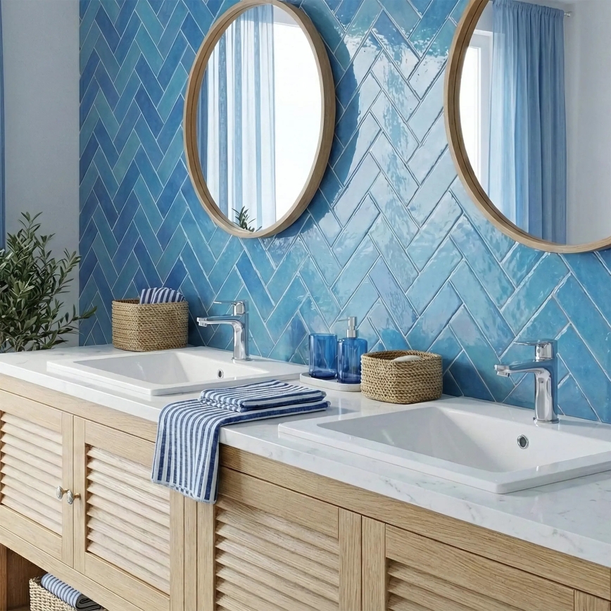 REA-U0190 - Vgradni umivalnik DAFNE 46,5x72 cm keramika/sijajna bela