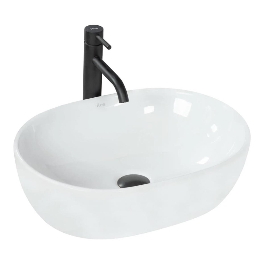 REA-U0416 - Nadpultni umivalnik AMELIA 34,5x48 cm keramika/sijajno bela