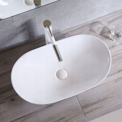 REA-U0441 - Umivalnik na pult ROYAL 35,5x61,5 cm keramika/sijajna bela