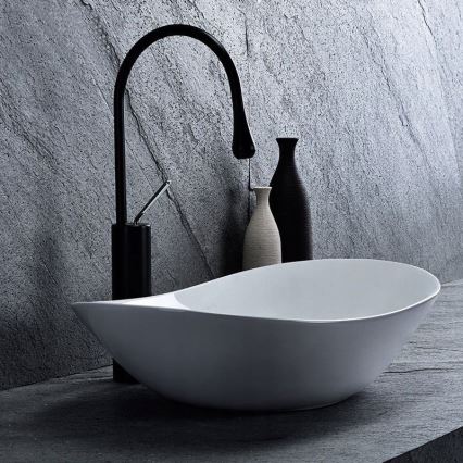 REA-U0441 - Umivalnik na pult ROYAL 35,5x61,5 cm keramika/sijajna bela