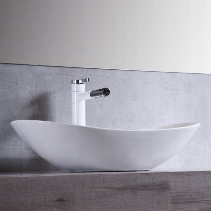 REA-U0441 - Umivalnik na pult ROYAL 35,5x61,5 cm keramika/sijajna bela