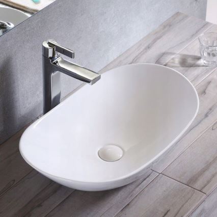 REA-U0441 - Umivalnik na pult ROYAL 35,5x61,5 cm keramika/sijajna bela