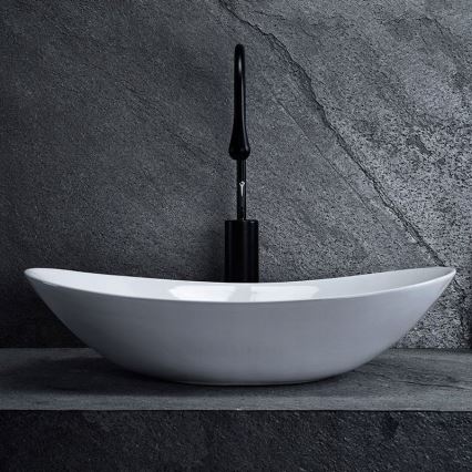 REA-U0441 - Umivalnik na pult ROYAL 35,5x61,5 cm keramika/sijajna bela