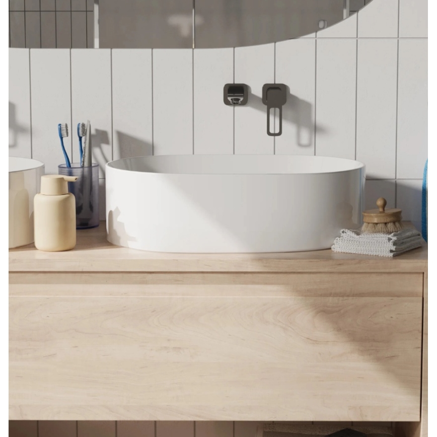 REA-U0600 - Umivalnik na pult ALMA 36x57 cm keramika/sijajna bela