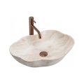 REA-U0619 - Umivalnik za pult PEARL 38x50,5 cm keramika/bež