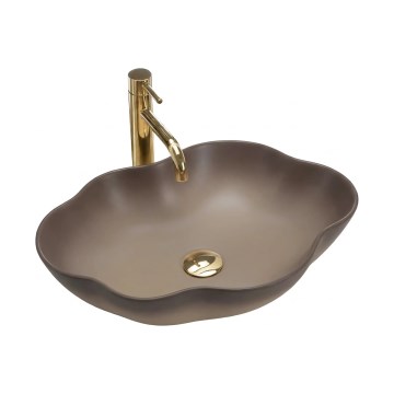 REA-U0629 - Umivalnik na pult PEARL 38x50,5 cm keramika/rjava