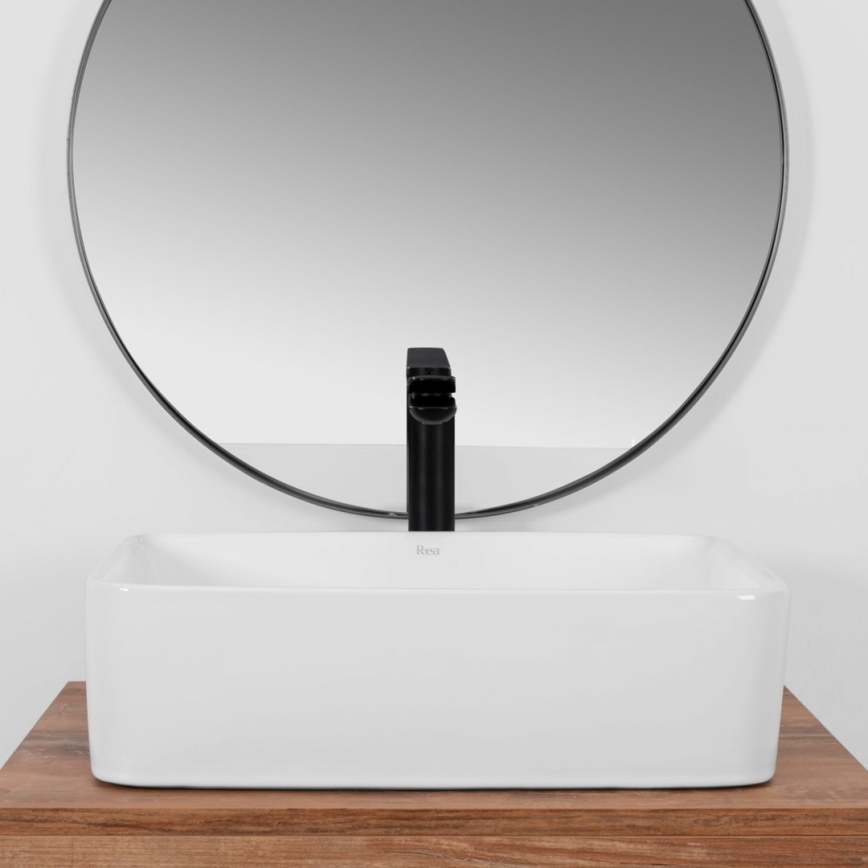 REA-U0669 - Namizni umivalnik ANITA 37,5x48,5 cm keramika/sijajna bela