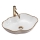 REA-U0696 - Umivalnik na pult PEARL 38x50,5 cm keramika/sijajna bela/zlata