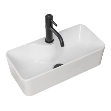 REA-U0699 - Umivalnik na pult MERY 25x50,5 cm keramika/sijajno bela