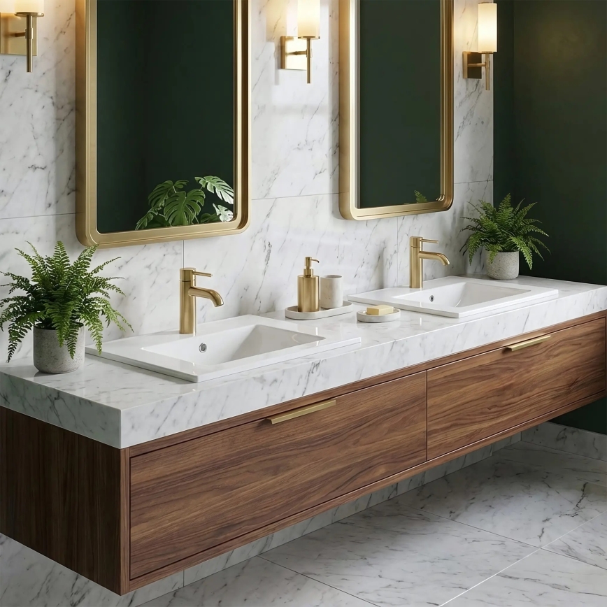 REA-U0786 - Vgradni umivalnik DAFNE 47x62 cm keramika/sijajna bela