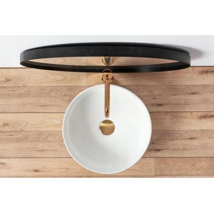 REA-U18918 - Nadpultni umivalnik SAMI Ø 36 cm, keramika/visok sijaj, bela