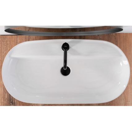 REA-U2541 - Umivalnik za pult AURA 41x81 cm keramika/sijajna bela
