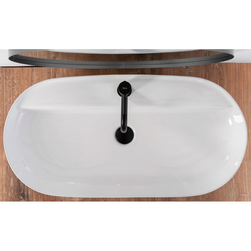 REA-U2541 - Umivalnik za pult AURA 41x81 cm keramika/sijajna bela