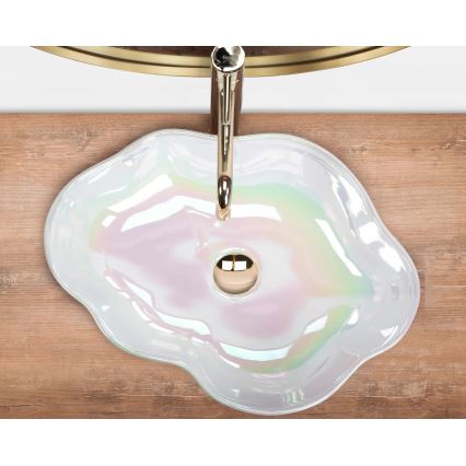 REA-U3309 - Umivalnik za na pult PEARL 38x50,5 cm keramičen/večbarven