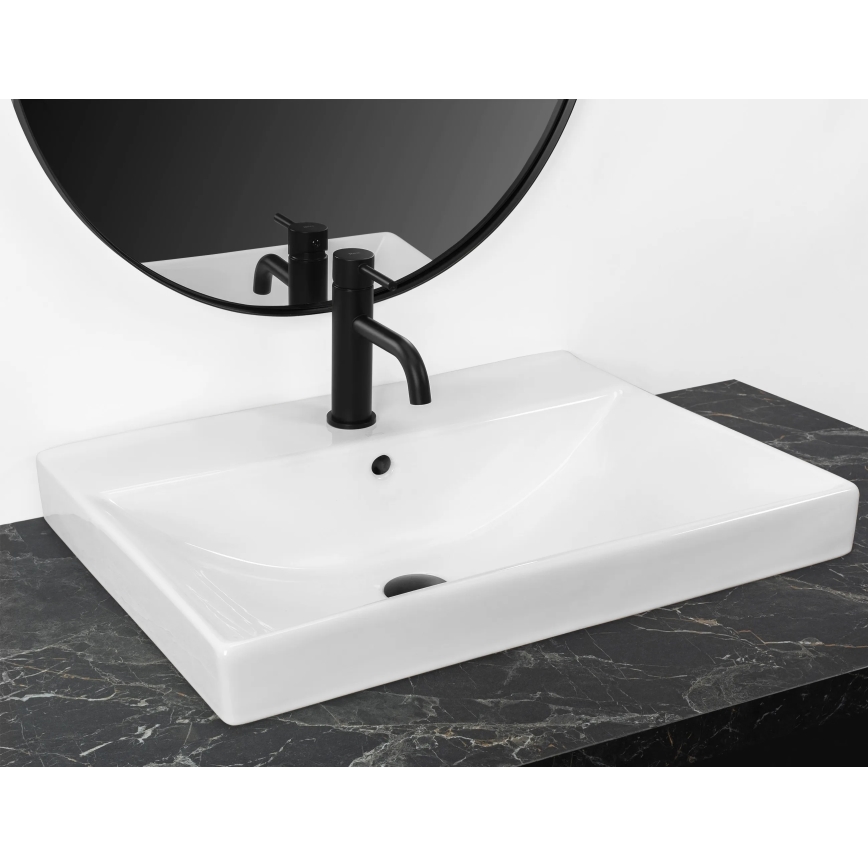 REA-U3326 - Vgradni umivalnik MANDY 46x60 cm keramika/sijajno bela