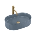 REA-U3535 - Umivalnik na pult VANDA 31 x 49 cm keramika/temno modra