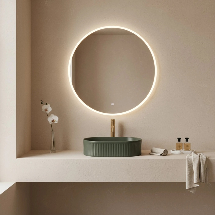 REA-U3611 - Umivalnik na pult VANDA 31x49 cm keramika/temno zelena