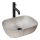 REA-U3802 - Umivalnik na pult LIVIA 33,5x46,5 cm keramika/siva/marmornati dekor