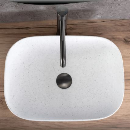 REA-U4001 - Umivalnik na pult BELINDA 33,5x46,5 cm keramika/matna bela