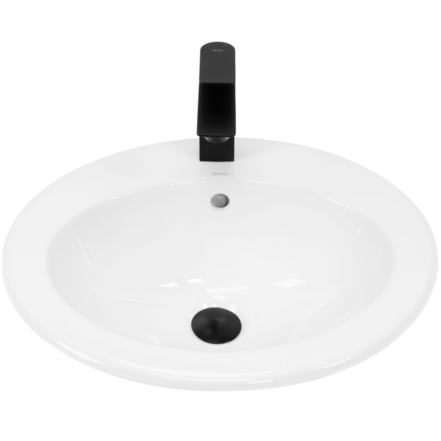 REA-U4122 - Vgradni umivalnik DALIA 46x51,5 cm keramika/sijajna bela