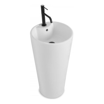 REA-U5635 - Samostoječ umivalnik BLANKA 85x40 cm keramika/sijajno bela