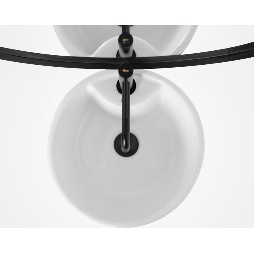 REA-U5635 - Samostoječ umivalnik BLANKA 85x40 cm keramika/sijajno bela