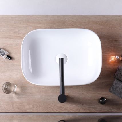 REA-U6300 - Umivalnik za pult MONA SLIM 40x50,5 cm keramika/sijajna bela