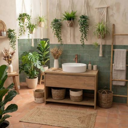 REA-U6370 - Umivalnik za pult JOANA 38,5x50,5 cm keramika/sijajna bela