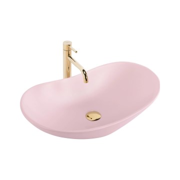 REA-U6374 - Pultni umivalnik ROYAL 35,5x61,5 cm keramika/mat rožnata