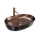 REA-U6383 - Pultni umivalnik CLEO 41x60,5 cm keramika/črna/brušen baker
