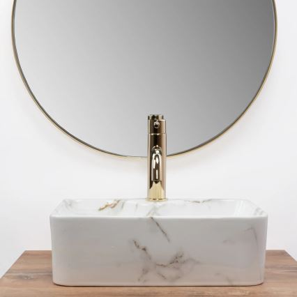 REA-U6504 - Umivalnik na pult KELLY MINI 31x41 cm keramika/imitacija kamna