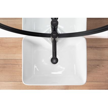 REA-U6524 - Umivalnik za pult KELLY 38x49 cm keramika/sijajna bela