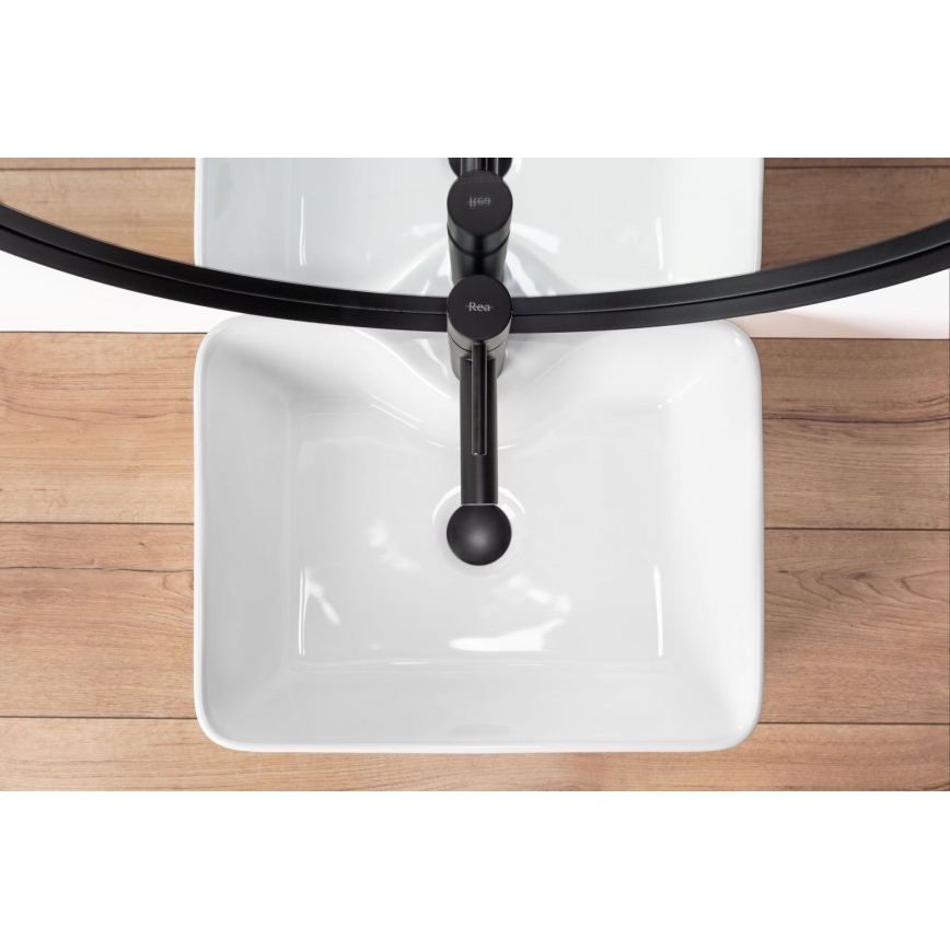 REA-U6524 - Umivalnik za pult KELLY 38x49 cm keramika/sijajna bela