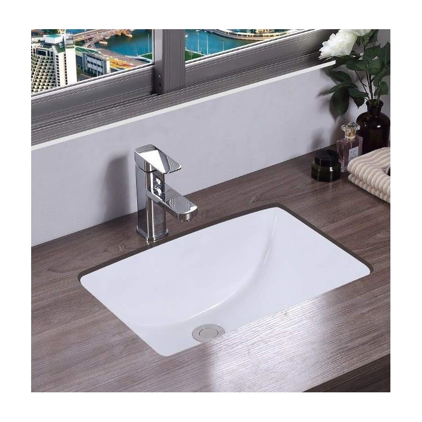 REA-U6653 - Vgradni umivalnik ADELA 33x46 cm keramika/sijajna bela