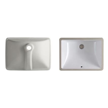 REA-U6653 - Vgradni umivalnik ADELA 33x46 cm keramika/sijajna bela