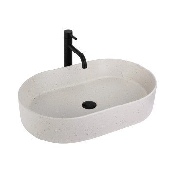 REA-U7341 - Umivalnik za pult NADIA 38,5x61 cm keramika/kremna