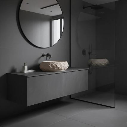 REA-U7347 - Nadpultni umivalnik MIKA 38x50 cm bež/imitacija kamna