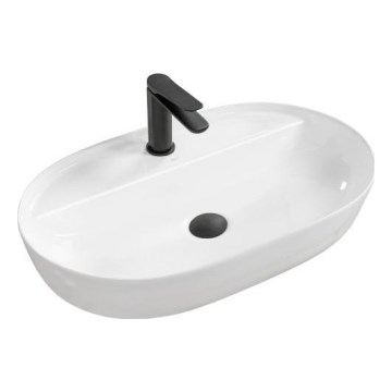 REA-U7900 - Umivalnik za pult AURA 40,5x60,5 cm keramika/visoko sijajna bela