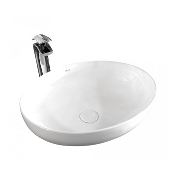 REA-U8198 - Nadpultni umivalnik CAROLA SLIM 39x51,5 cm keramika/sijajna bela