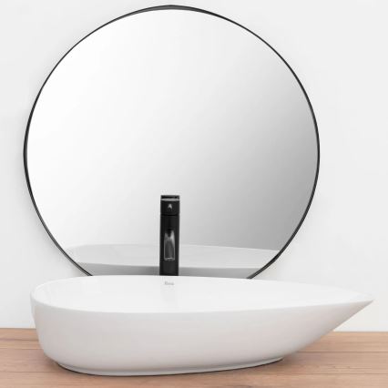 REA-U8537 - Umivalnik na pult GRETA 40x65,5 cm, keramika/sijajna bela