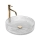 REA-U8881 - Nadpultni umivalnik CRISTAL, premer 39 cm, steklo/prozorno