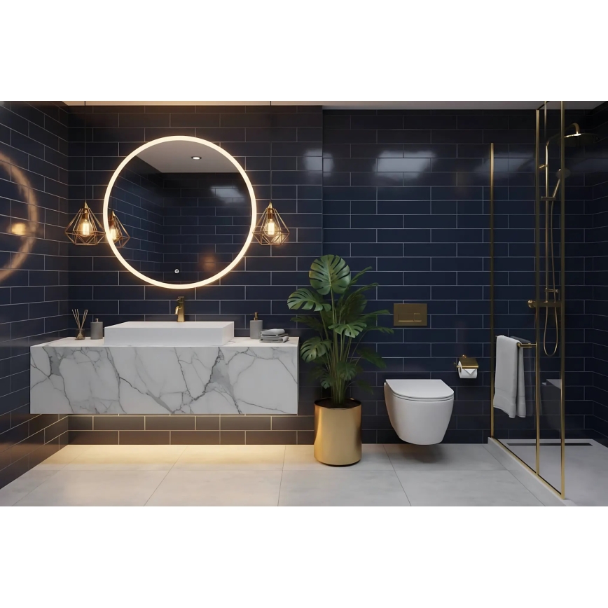 REA-U8900 - Umivalnik za pult GOYA 37x50 cm kompozit/mat bela