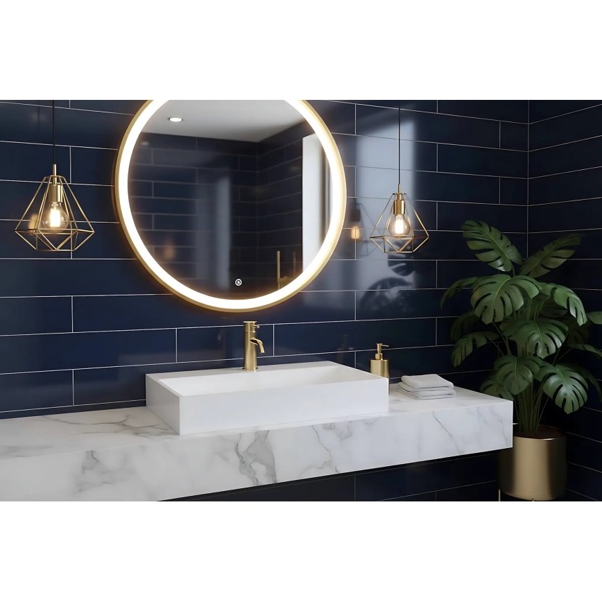 REA-U8902 - Pultni umivalnik GOYA 46x70 cm konglomerat/matno bela